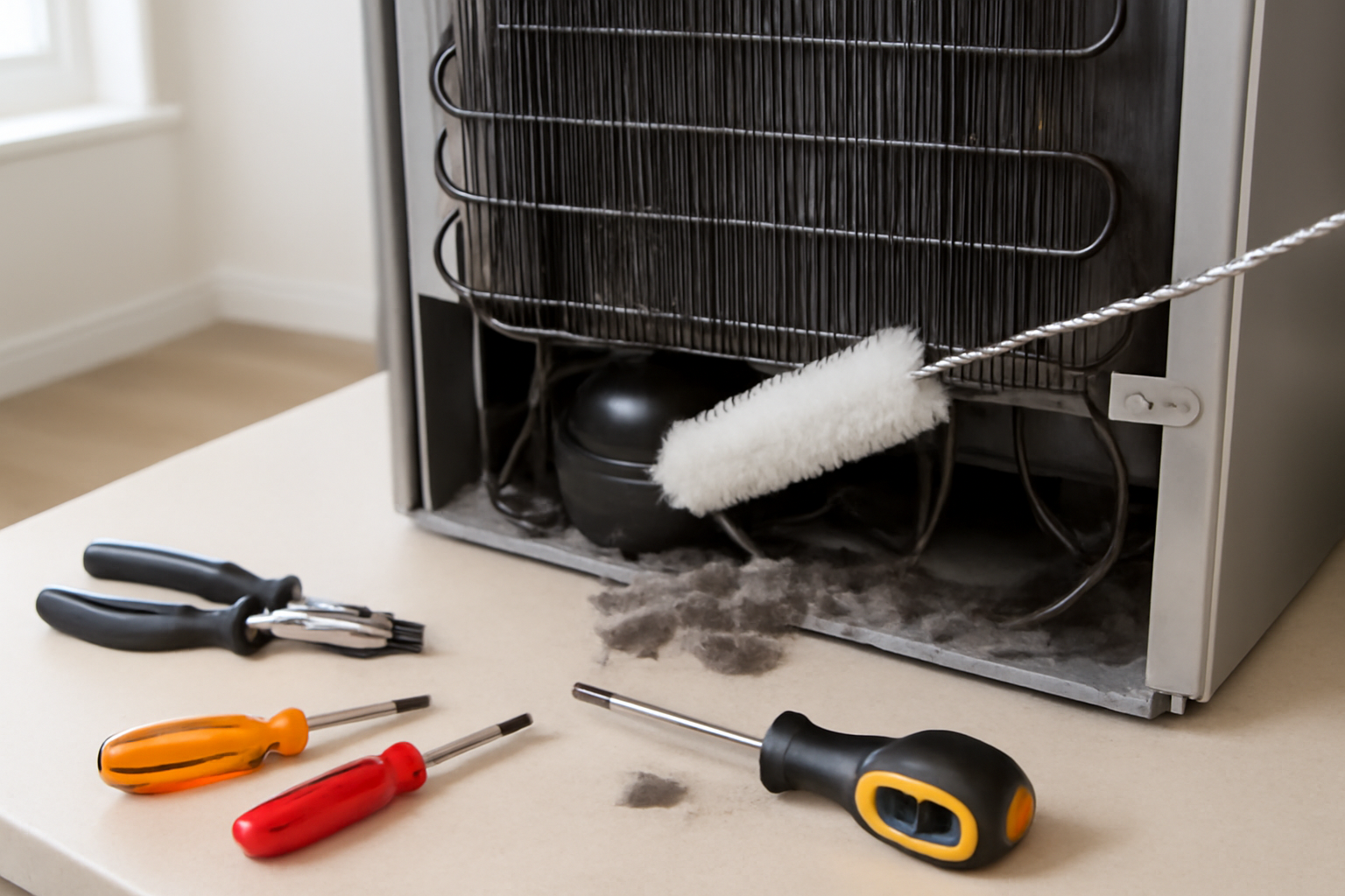 The Refrigerator Coil Brush That Dropped My Energy Bill After One Cleaning