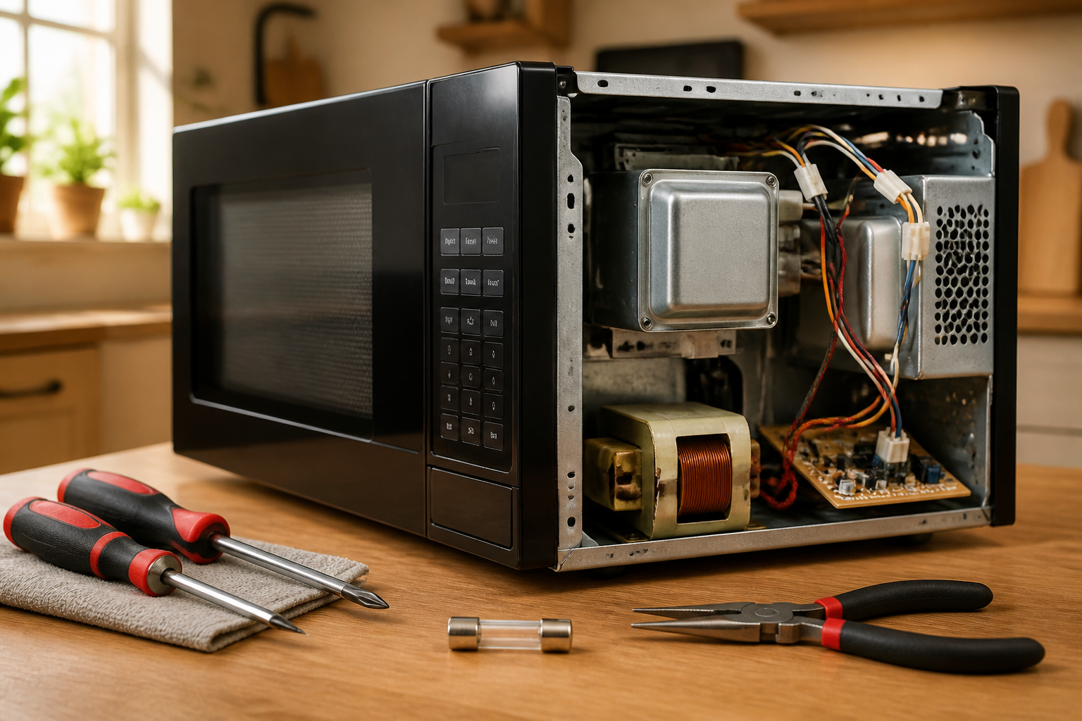 BLACK+DECKER EM720CB7 Fuse Replacement — Dead Microwave — Step-by-Step Guide