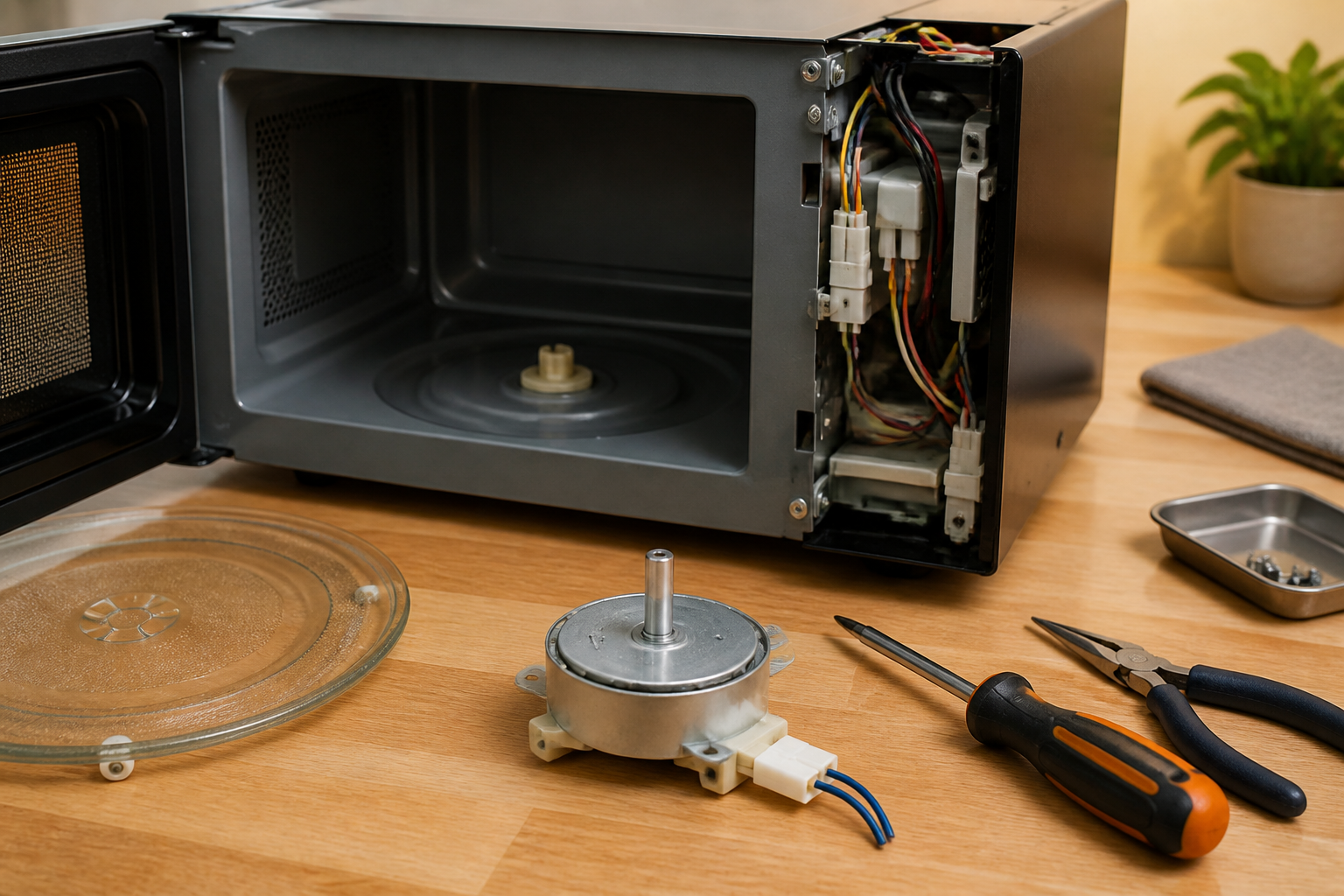 BLACK+DECKER EM720CB7 Turntable Motor Replacement — Step-by-Step Guide