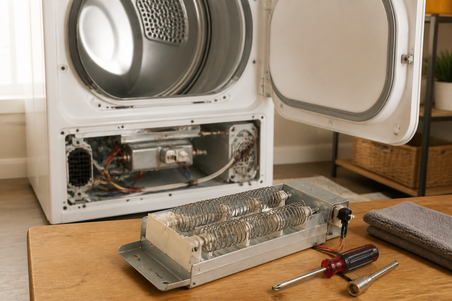 How to Replace the Heating Element on Maytag MEP6230HWO Dryer