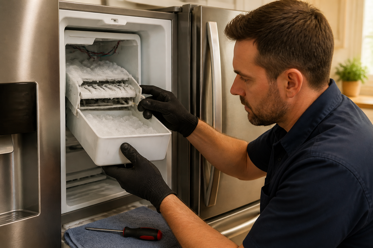 Maytag MFI2570FEZ Ice Maker Frozen Shut — Step-by-Step Guide