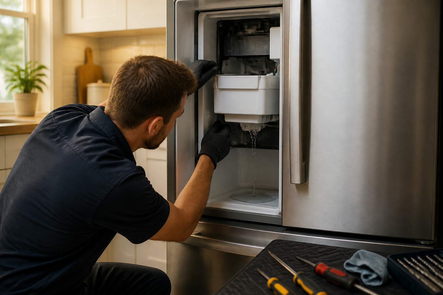 Samsung RF28T5001SR Ice Maker Leaking Water — Step-by-Step Guide