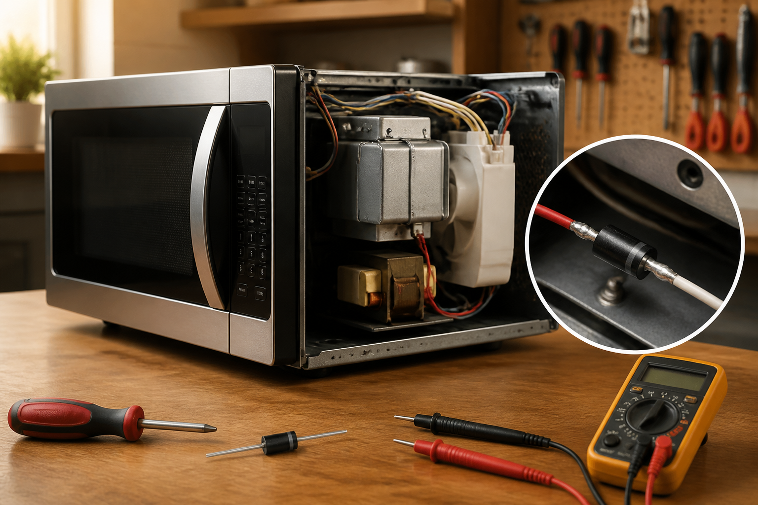 Sharp SMC1132CS Diode Replacement — Not Heating — Step-by-Step Guide