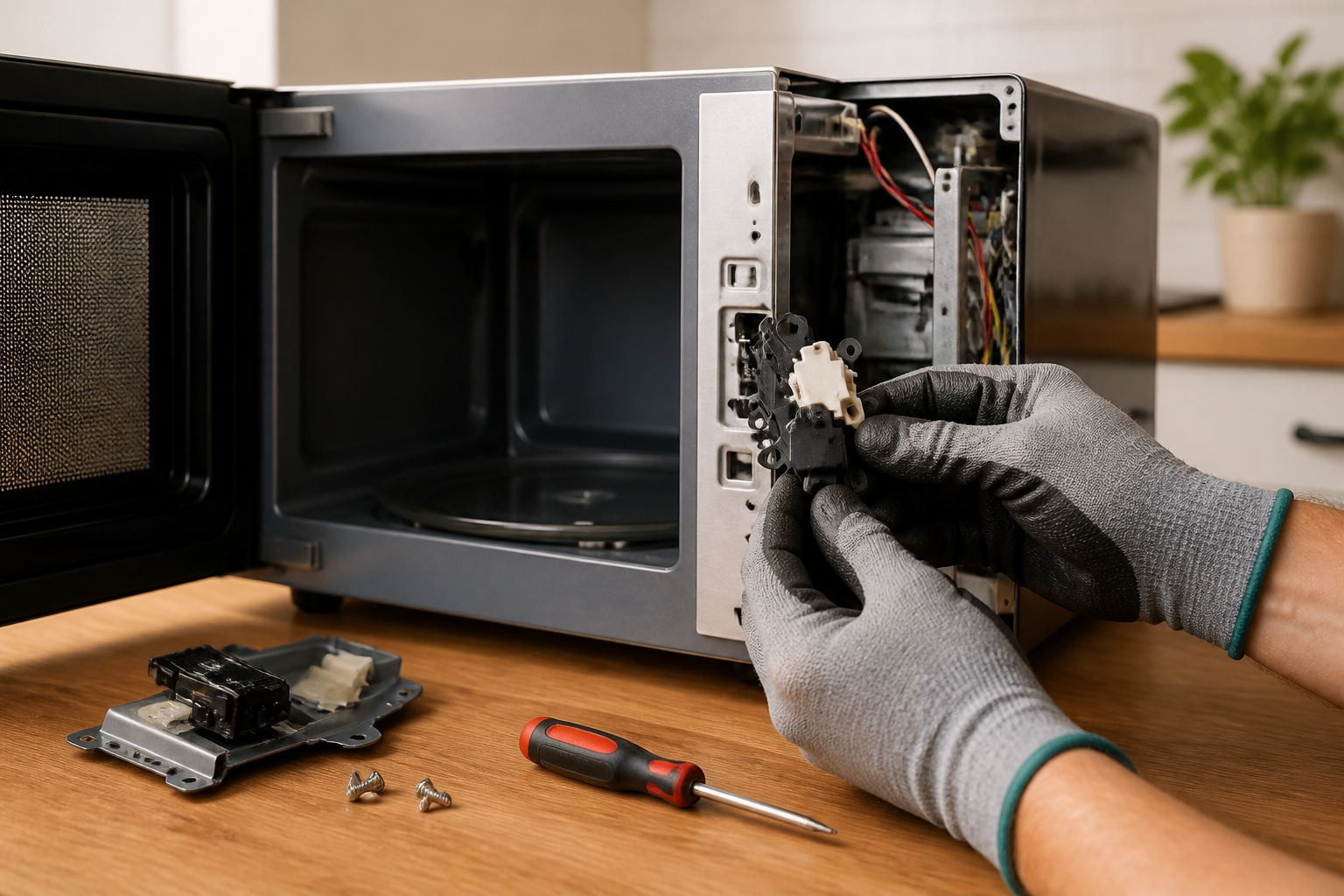 Toshiba EM925A5A-SS Door Switch Replacement — Step-by-Step Guide