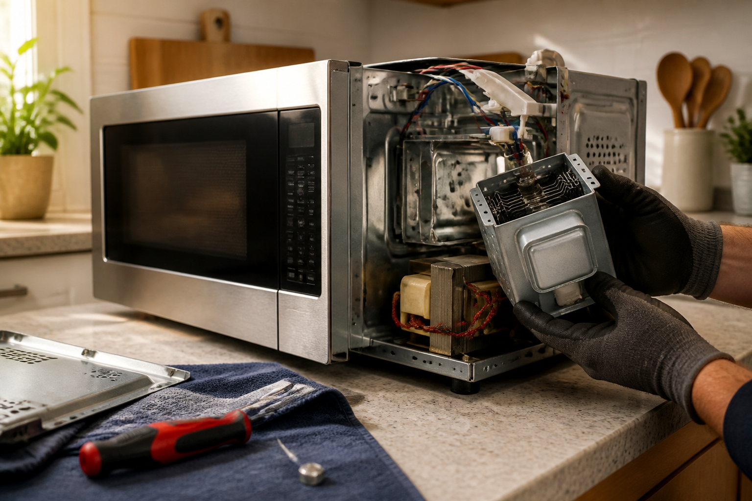 Toshiba EM925A5A-SS Magnetron Not Heating — Step-by-Step Guide