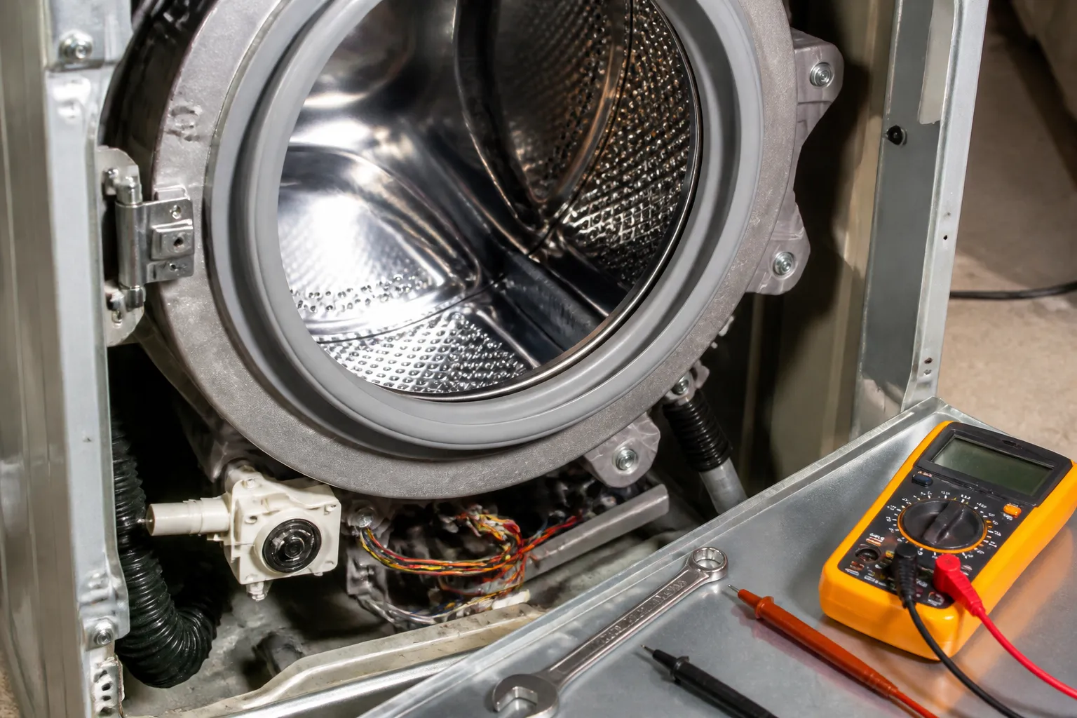 GE GFW650SSNWW Washer Won’t Spin — Motor Test & Fix