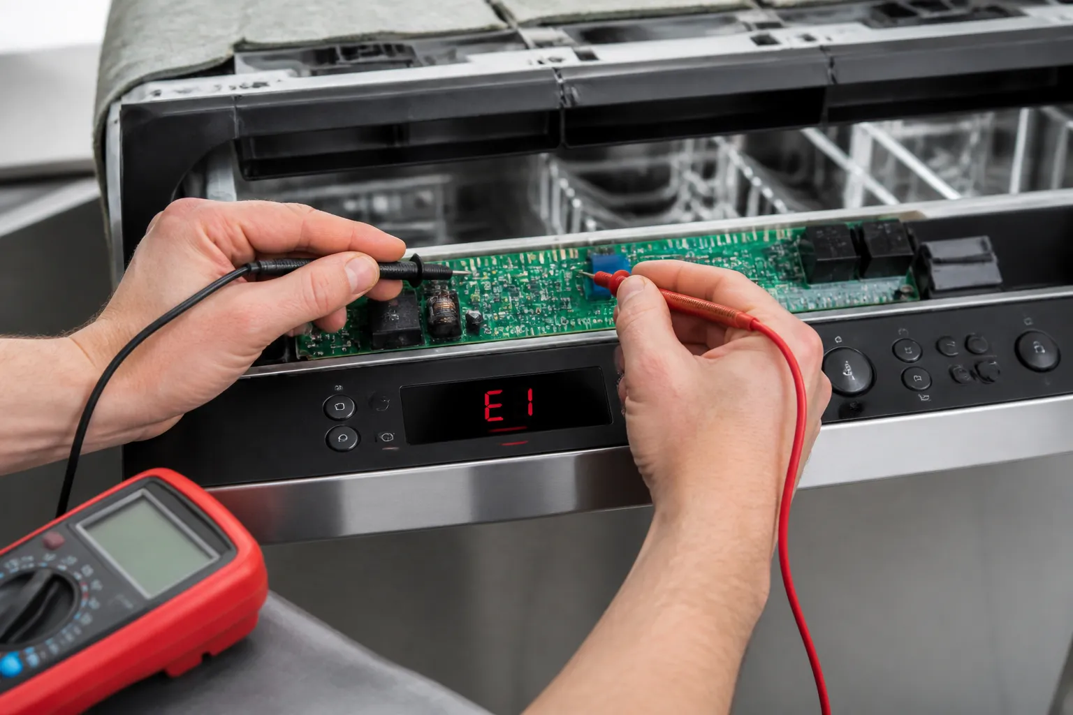 How to Fix E1 Error Code on Bosch SHPM88Z75N (Built-In)