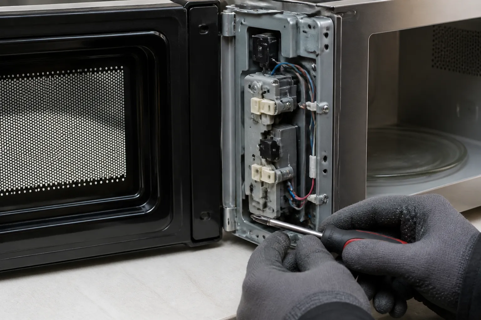 Panasonic NN-SN966S Door Switch Replacement — Step-by-Step Guide