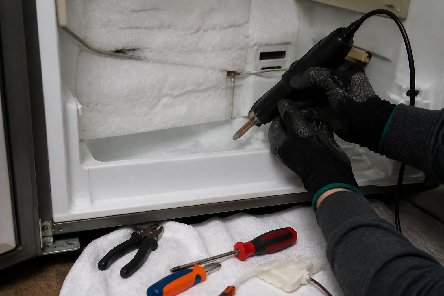 Bottom Freezer Leaking Water? How to Fix a Frozen Defrost Drain and Ice Sheet