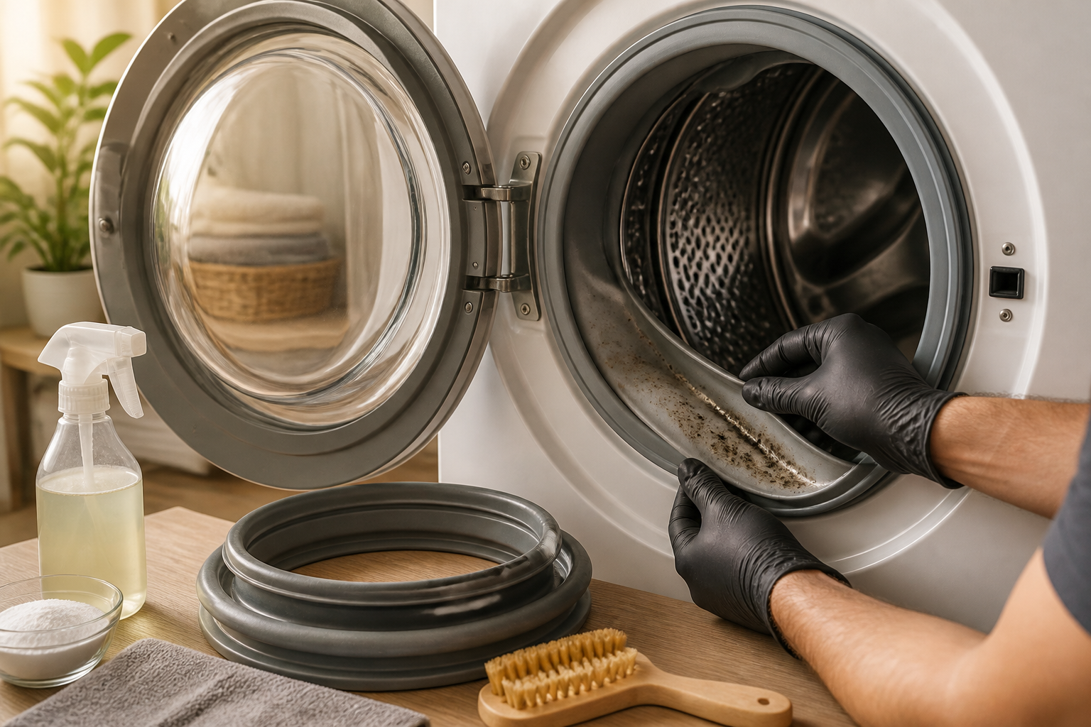 Electrolux Front Load Washer Black Mold in Door Rubber — How to Clean & Replace
