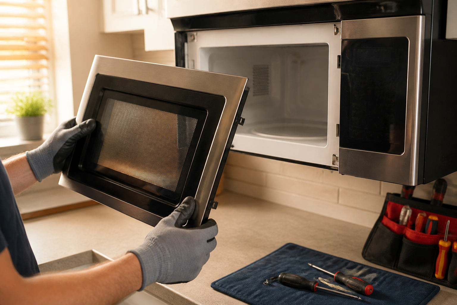 How to Remove the Door on GE Microwave JVM6175SKSS — Step-by-Step
