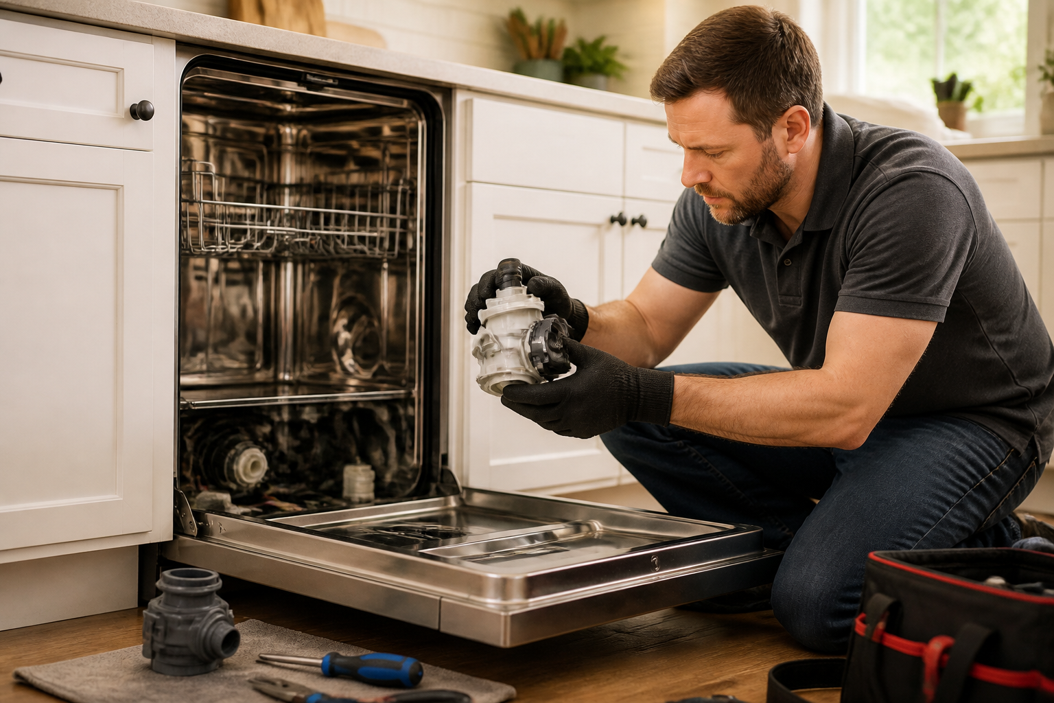 KitchenAid KDTM404KPS Problems & Drain Pump Replacement — Fix Guide