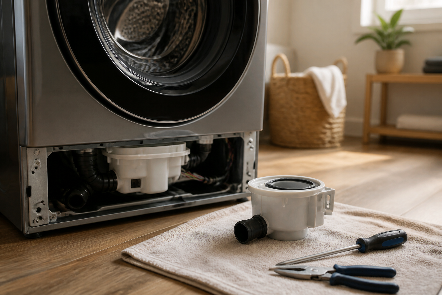 LG WM4500HBA Drain Catch Replacement — Step-by-Step Guide