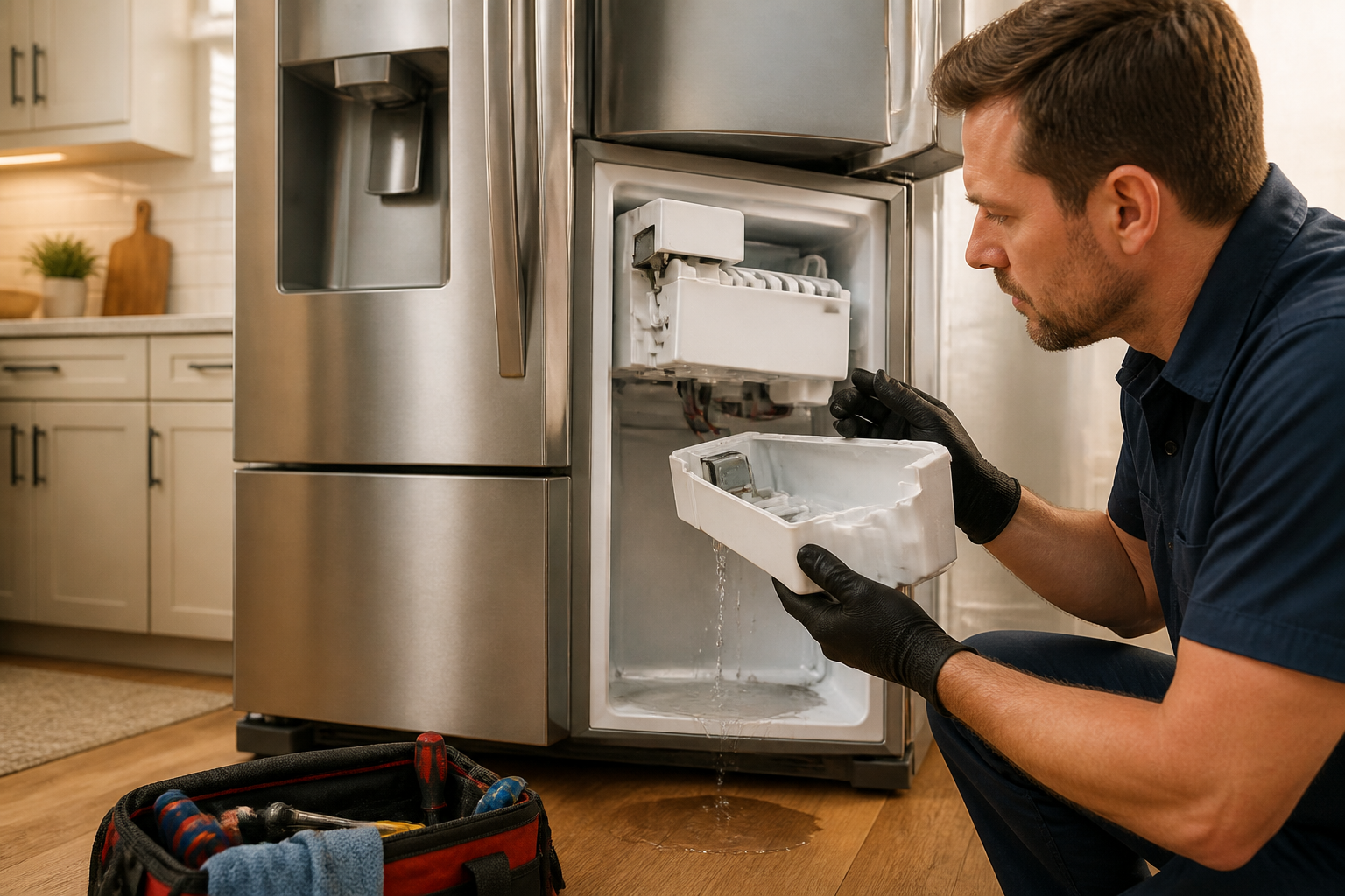 Samsung RF28F5001SR Ice Maker Leaking Water — Causes & Fix