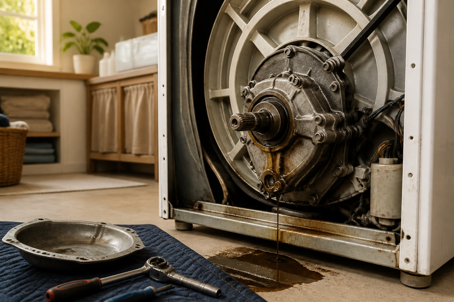 Speed Queen Washer Transmission Oil Leak — Causes & How to Fix