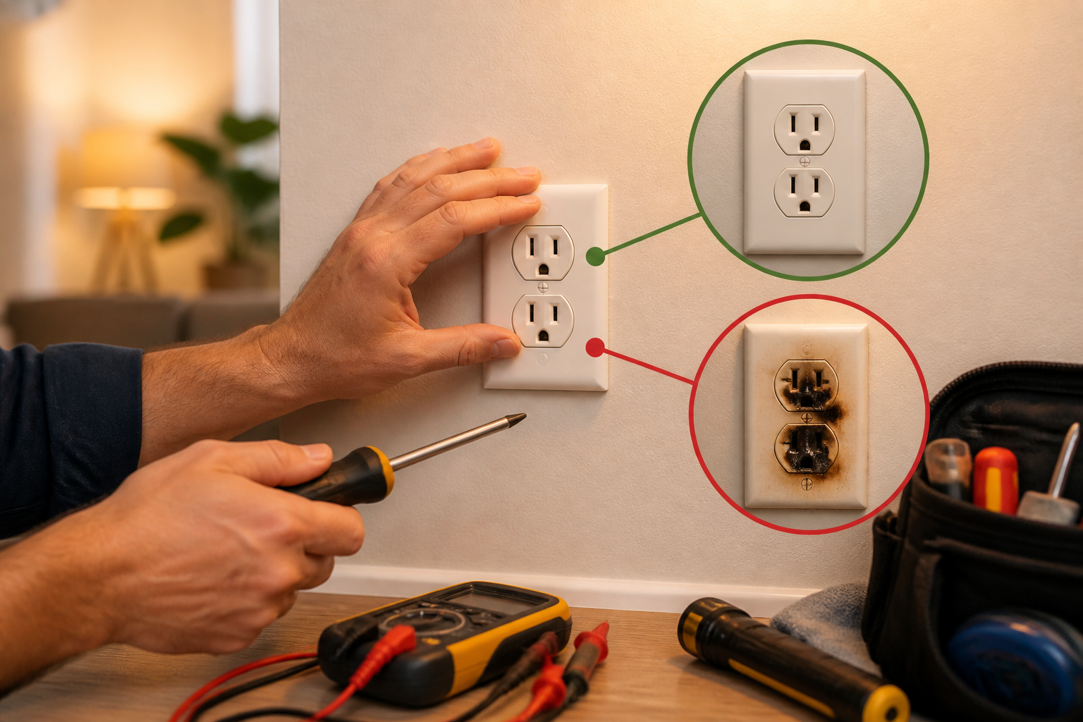 Warm Electrical Outlet: Safe Causes vs. Dangerous Causes — How to Diagnose and Fix